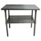 Bk Resources Work Table Stainless Steel W/Undershelf, Plastic bullet feet 48"Wx24"D SVT-4824 - alternate 6